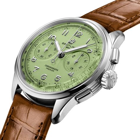 breitling premier b01 pistachio|breitling pistachio chronograph.